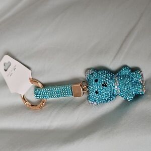 NWT Sparkling Blue Bear Bag Chain/ Keychain